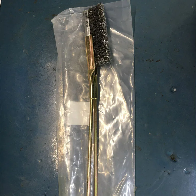 곡선 및 직선 강철 부드러운 분재 브러시, 정원 청소 도구, 안전하고 친환경적인 녹 제거 브러시, 수공구