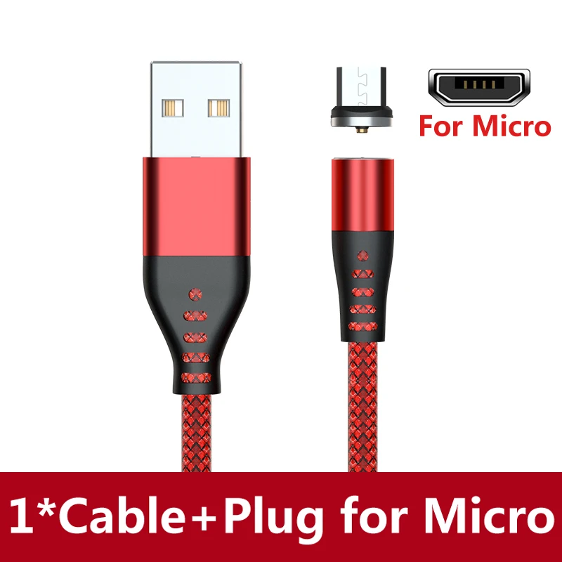 AUFU LED Magnetic USB Charging Cable Type C Phone Cable Magnet Charger Micro USB Cord For Xiaomi Samsung For iPhone 12 magnetic phone charger Cables