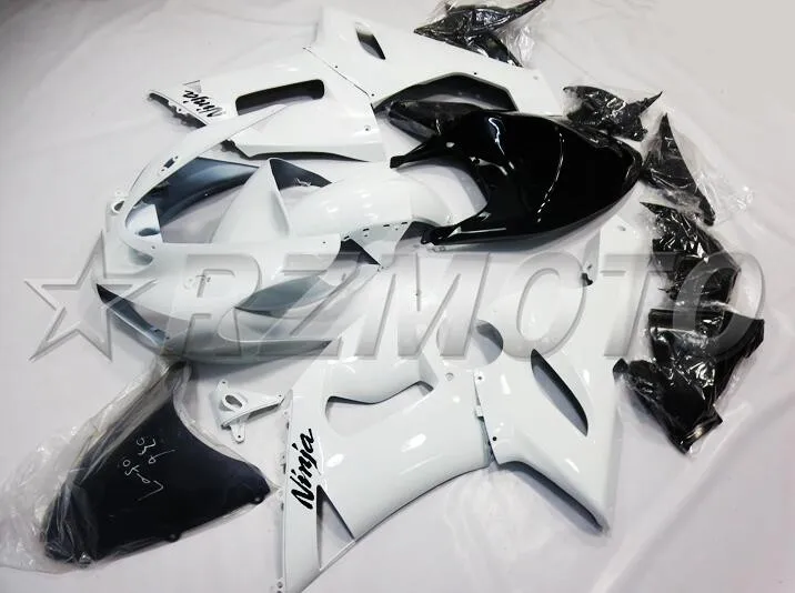 Высокое качество ABS Полный обтекатели комплект подходит для kawasaki Ninja ZX6R 636 2005 2006 6R 05 06 Fairing обтекатель комплект белый черный
