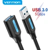 Vention USB Удлинительный кабель 3,0 папа-мама USB кабель удлинитель данных Шнур для ноутбука ПК Smart TV PS4 Xbox One SSD USB к USB ► Фото 1/6