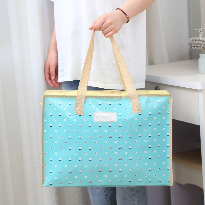 Newest Color Printing Eco Shopping Bag Foldable Reusable Tote Folding Pouch Travel Non-woven Bathroom Storage Bag - Image 2