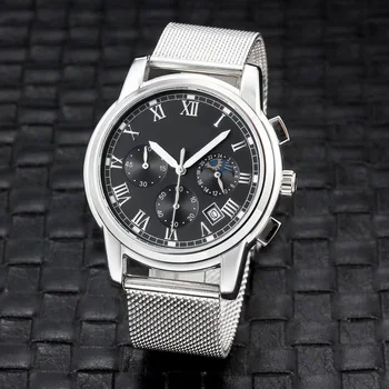 

FOSSIL Luxury Waterproof 6 Pin Men's Stop Watch with Stainless Steel Strap Wristwatches Clock top brand relojes hombre 2020