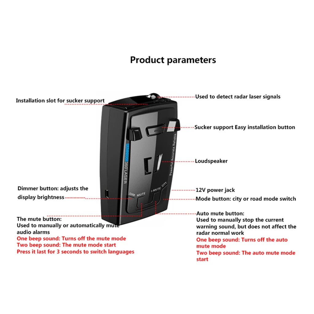 Portable Gps X K Ka Band Led Display 360 Degrees Radar Detection Devices Detector Vehicle Speed Control Radar Detector Radar Detectors Aliexpress