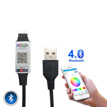 

App Bluetooth Timer Suitable USB LED Controller for 5V 3528 5050 RGB Light Strip Multicolor TV Backlight RGB Led Controller 50CM