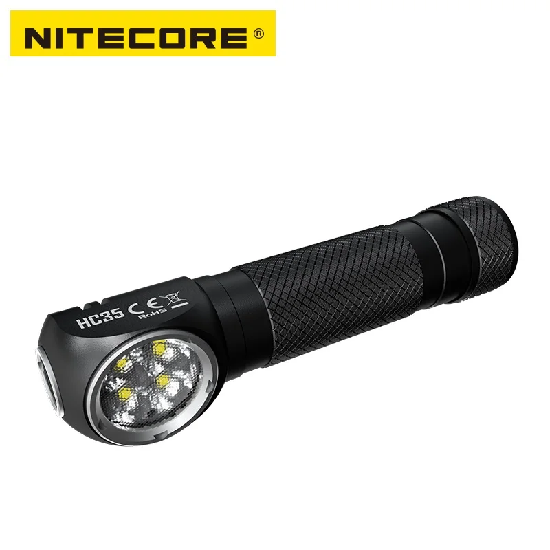  Faro NITECORE HC35 4 * CREE XP-G3 S3 LED 2700 lúmenes carga Micro-USB con batería NL2140HP para ext