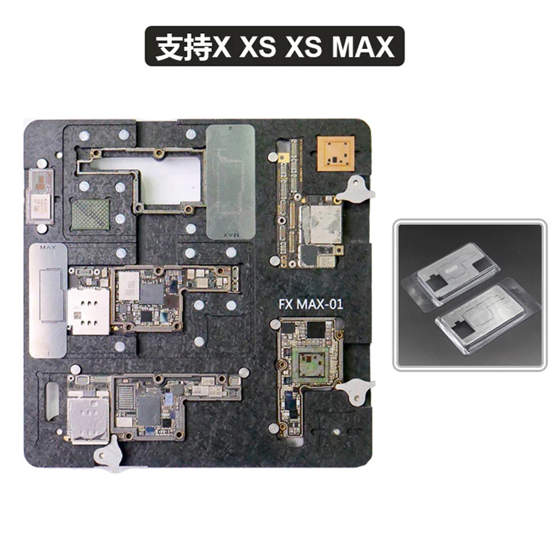 Держатель печатной платы с наборы трафаретов для пайки BGA для iPhone X XS MAX зажим материнской платы приспособление для посадки олова Инструменты для ремонта Outils