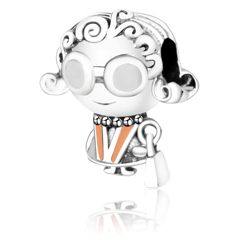 Fit Original pandora Charms Bracelet Summer Collection 925 Sterling Silver Old Lady Charm Bead DIY Jewelry Making berloques | Украшения и