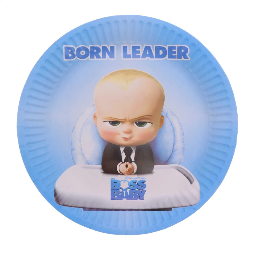 Birthday Party Supplies Cartoon Baby Boss Birthday Disposable Tableware Wedding Decor Plate Cup Baby Shower Decoration Kids cc75 (7)