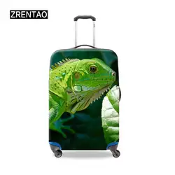 Пыленепроницаемый чемодан с принтом ящерицы маленького/среднего/большого размера на молнии, защитный чехол, эластичные Аксессуары для