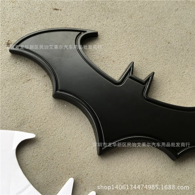 Large Size Metal Cool Bat Car Logo Modified Car Stickers Tail Tag Machine Cover Standard Side Label Bat Man