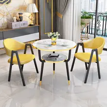 Ensemble Table à café et chaises, style nordique, pour réception de Restaurant, bureau, café, balcon, mobilier de salon, ensemble de Table à manger