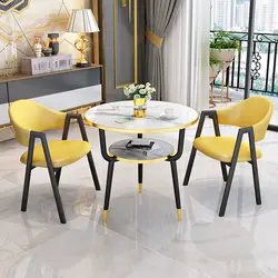 Ensemble Table à café et chaises, style nordique, pour réception de Restaurant, bureau, café, balcon, mobilier de salon, ensemble de Table à manger 