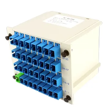 

SC/UPC Insert 1 point 32 Optical splitter Carrier-grade quality Uniform light distribution Good stability Low loss Splitter