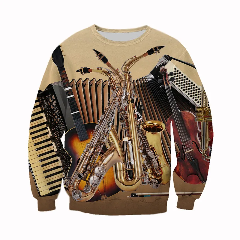 

Beautiful Musical Instruments 3D All Over Printed Clothes New Fashion Men Womens Casual Sweatshirt/Hoodie/Zip Hoodie