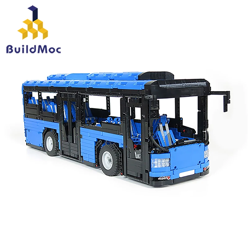 Buildmoc 2673 шт. конструктор Brt с двойной палубой автобус техника красный городской