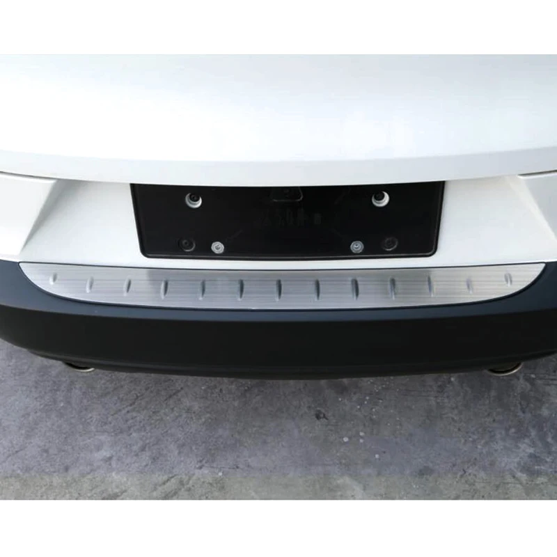 

1PC Stainless Steel Car Rear Bumper Trunk Door Sill Plate Pedal Cover Trim Styling Moldings For Mazda CX-3 CX3 2017 2018