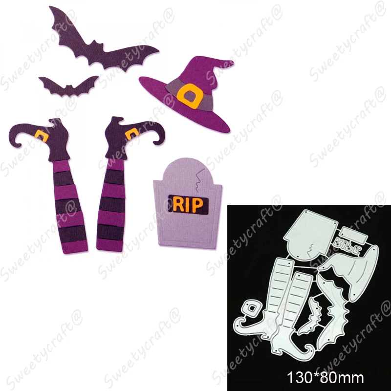 2057 Haloween Hat Bat Cutting Dies