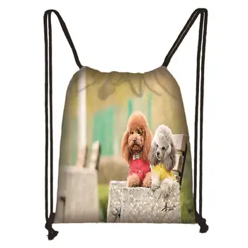 

Custom Pet Teddy Doggy Drawstring Bag Cute Daypack Kids Satchel Casual Backpack Teenager Storage Bag Women Men 32x38cm*200607-18