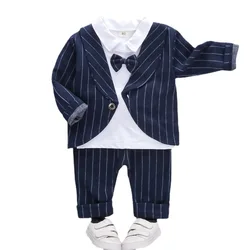 Vêtements de sport en coton pour bébés garçons et filles, costume à carreaux, t shirt et pantalon, vêtements pour nourrissons, collection printemps automne pièces/ensembles 