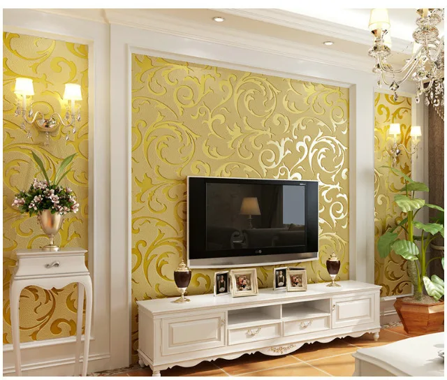 Серый 3D Викторианский Дамаск рулон тисненых обоев домашний Декор Гостиная спальня настенные покрытия серебро цветочный роскошный обои