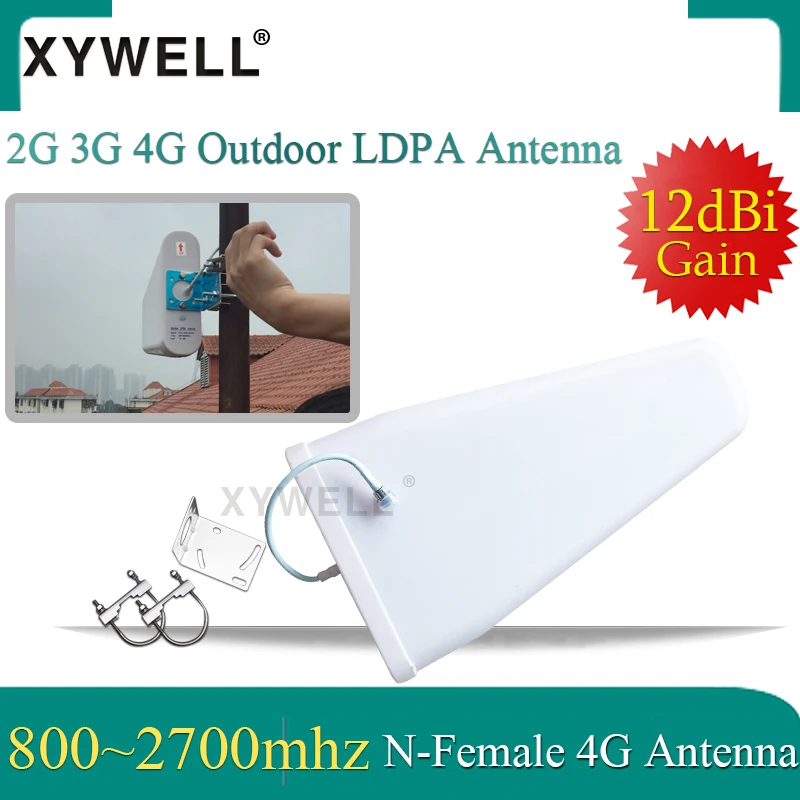 XYWELL 2G 3G 4G антенна 12 дБи с высоким коэффициентом усиления 800-2700 МГц наружная LPDA Yagi