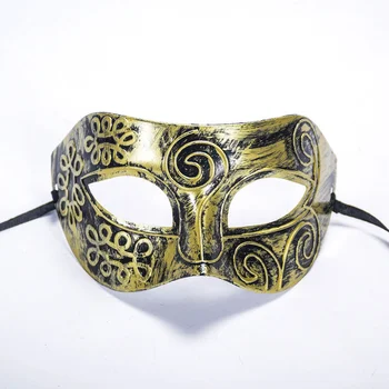 

Roman Style Half Face Halloween Samurai Cosplay Mask Venetian Masquerade Carnival Dance Prom Masque Anime Show Party Eye Mask