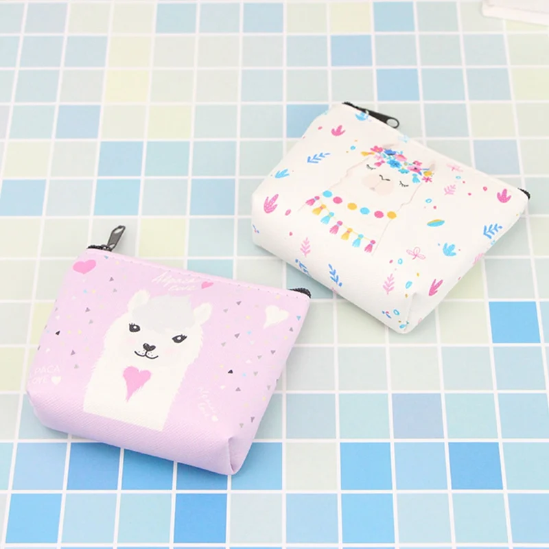 Девушка Дети кошельки Держатель Kawaii животных Единорог Фламинго женские Мини-кошельки для мелочи сумка для денег Детская сумка на молнии подарок