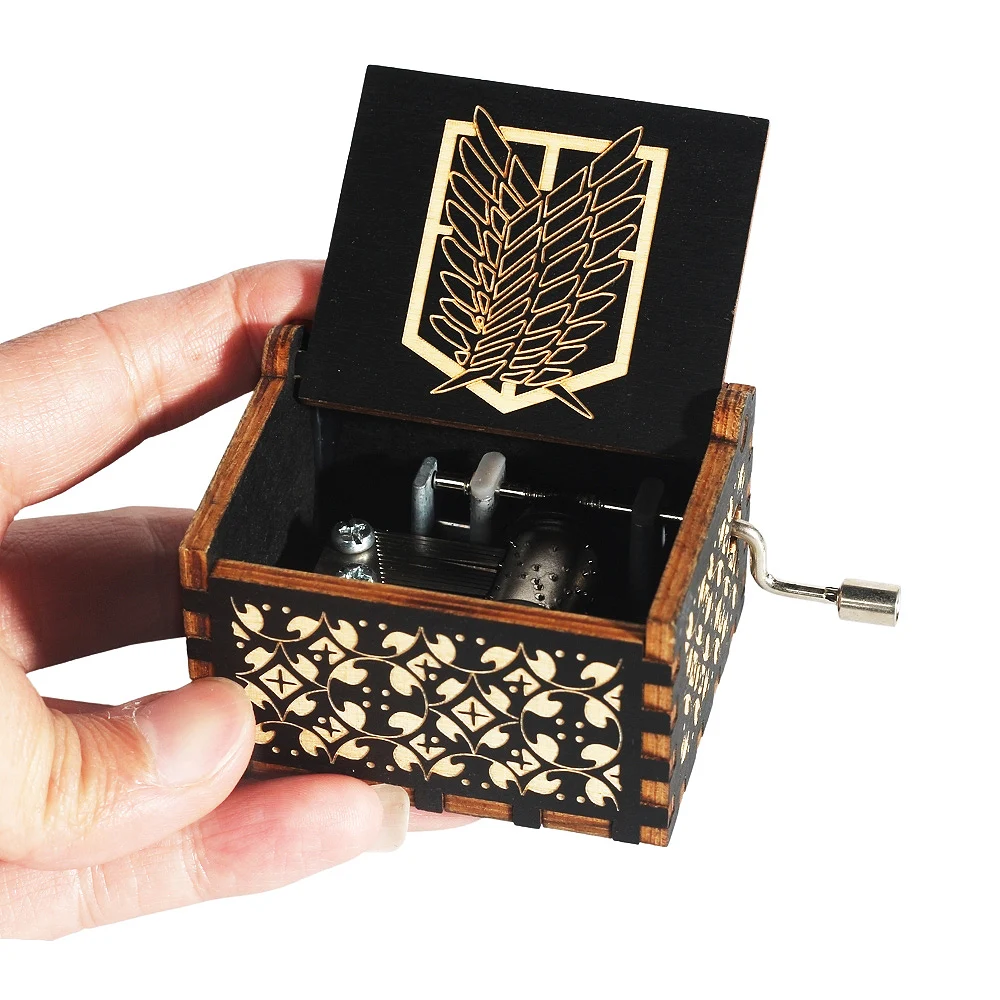 Shingeki no Kyojin Ataque De Los Titanes Attack On Titan Anime Music Box  Guren no Yumiya Mechanical Fans Friends Christmas Gifts