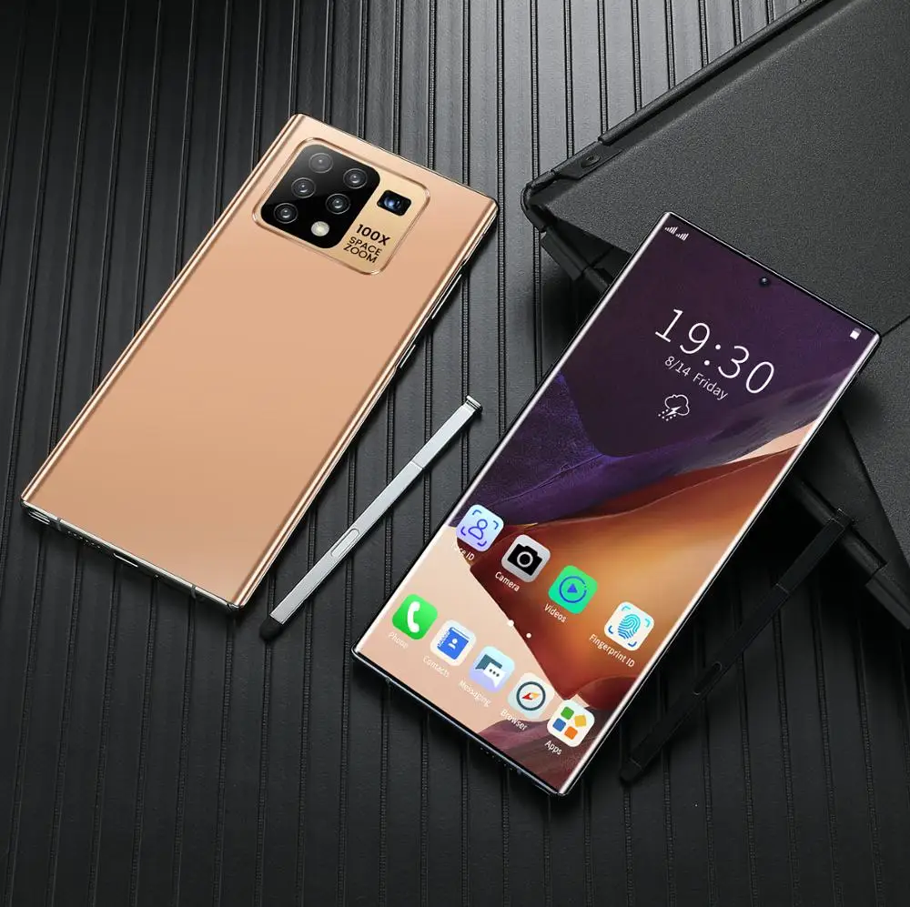 6.8 Inch Galax Note25+ Mobile Phone Snapdragon 865 Android 10.0 12GB 512GB 5000mAh Fingerprint Unlock Smart Cellphone GPS WiFi