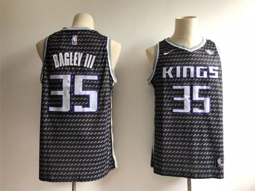 A+++ Качественная мужская одежда для взрослых#35 Marvin Bagley III Джерси Sacramento - Цвет: for men
