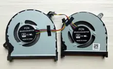 Novo ventilador de refrigeração cpu + gpu para dell insprion 15-7590 7591 p83f 0 mphwf 0861fc dfs5k22115371d dfs5k12114262d