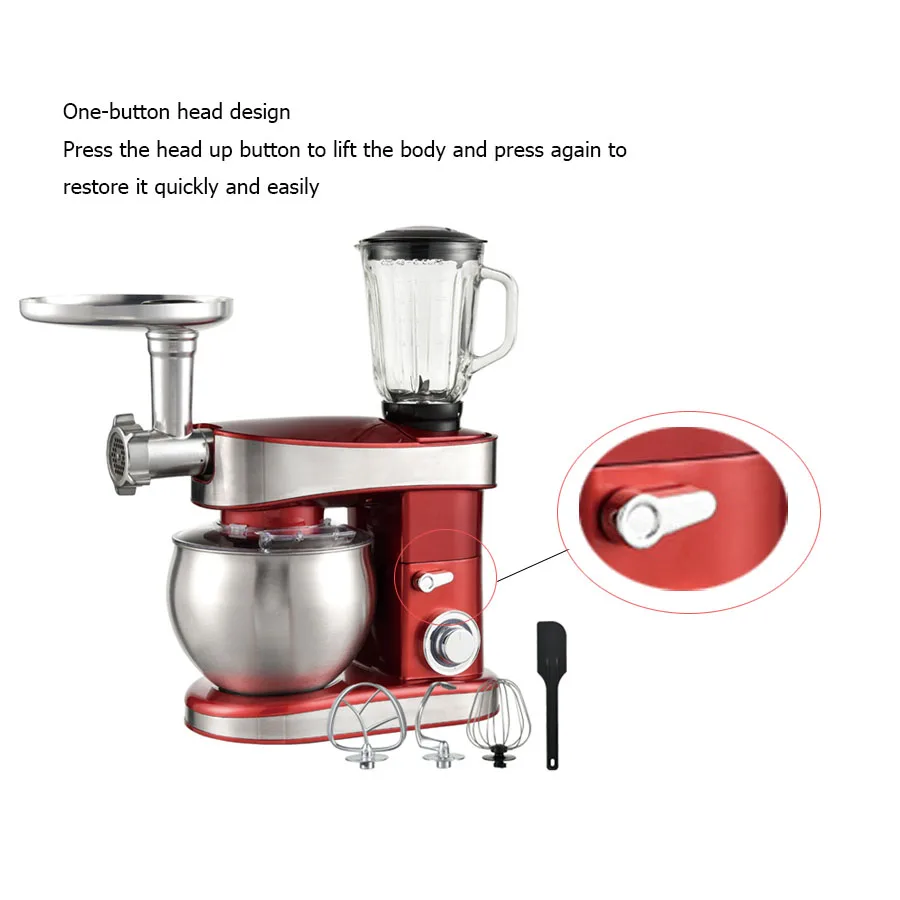 Home Use Kitchen Multi-function Electric Automatic Spiral Stand Mixer With 6.5L Bowl mixer grinder blender soybean milk blender
