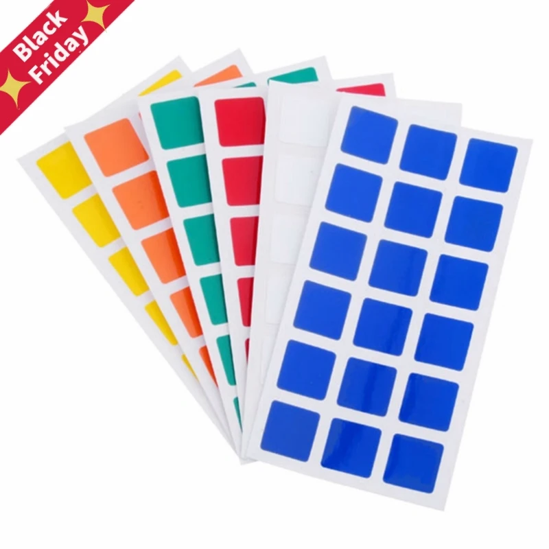 6 шт. 3x3x3 см|magic cube|magic cube stickerscube stickers |