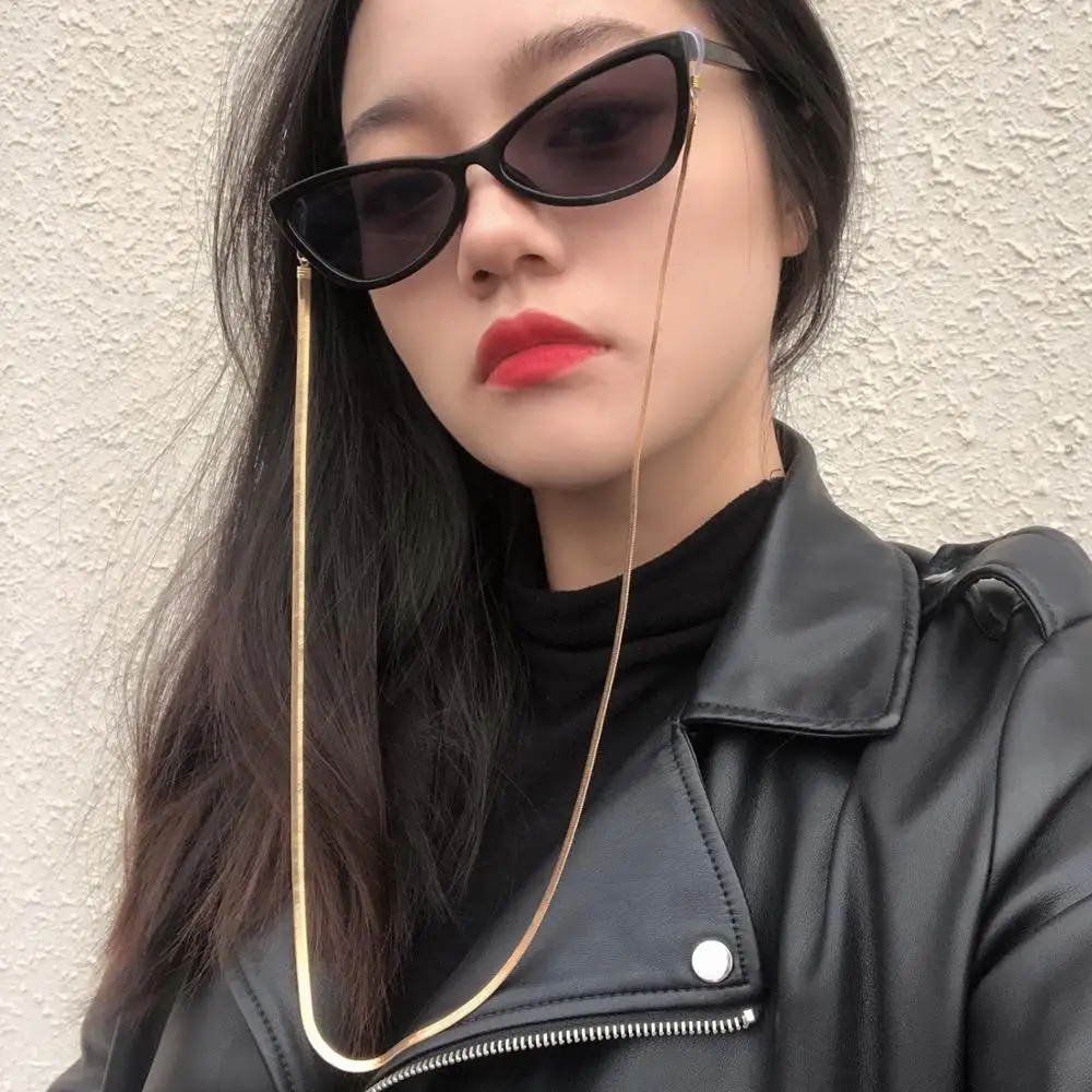 

Simple Snake Sunglasses Chain Cord Gothic Gold Color Men Eyeglass Lanyard Hold Straps Women Reading Glasses Chain Eyewears Strap