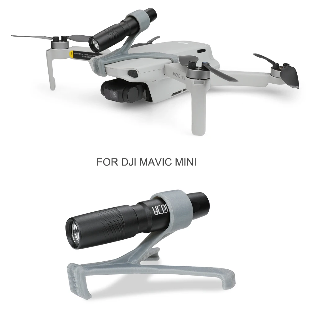 Для DJI Mavic мини-Дрон ночной полет прожектор CRRE-Q5 фонарик с кронштейном использовать батарею AAA для dji mavic мини-Дрон