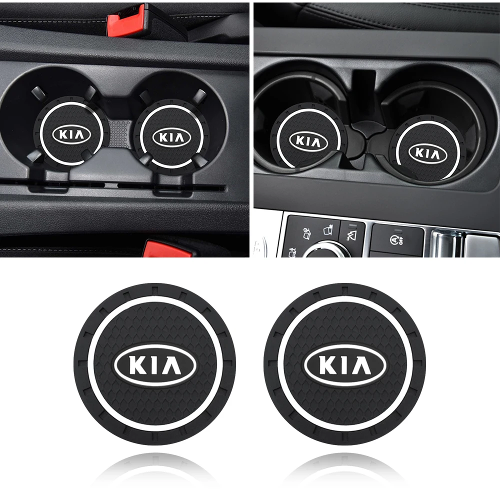 

1/2/4 PCS Car Water Cup Anti-Slip Pad Bottle Holder Mat Car Styling For Kia K2 K3 K5 Rio Sportage Ceed Cerato Sorento Series