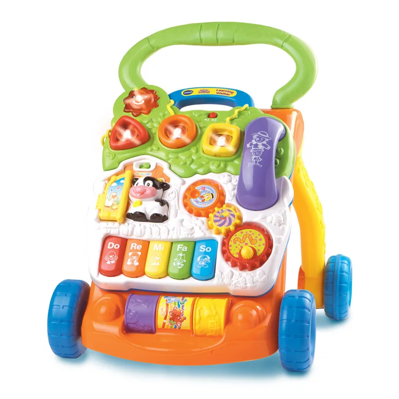 

Vtech Multi-functional Baby Walker Cart Speed Governing Infant Baby Walker Deconstructable Breadboard Educational Toy