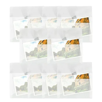 

20Pcs Translucent Bronzing Blank Paper Envelopes Paper Container Invitations Envelope for Writing Letters Without Card(White)