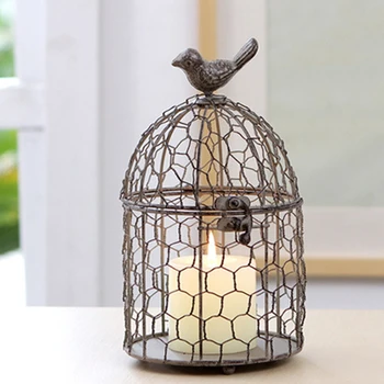 

Retro Bird Cage Wrought Iron Decoration Home Living Room Decoration Window Display Birdcage Decorative