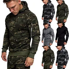 Мужская Новая мода осень сплайсинга молнии печати Толстовка Топ спортивный костюм