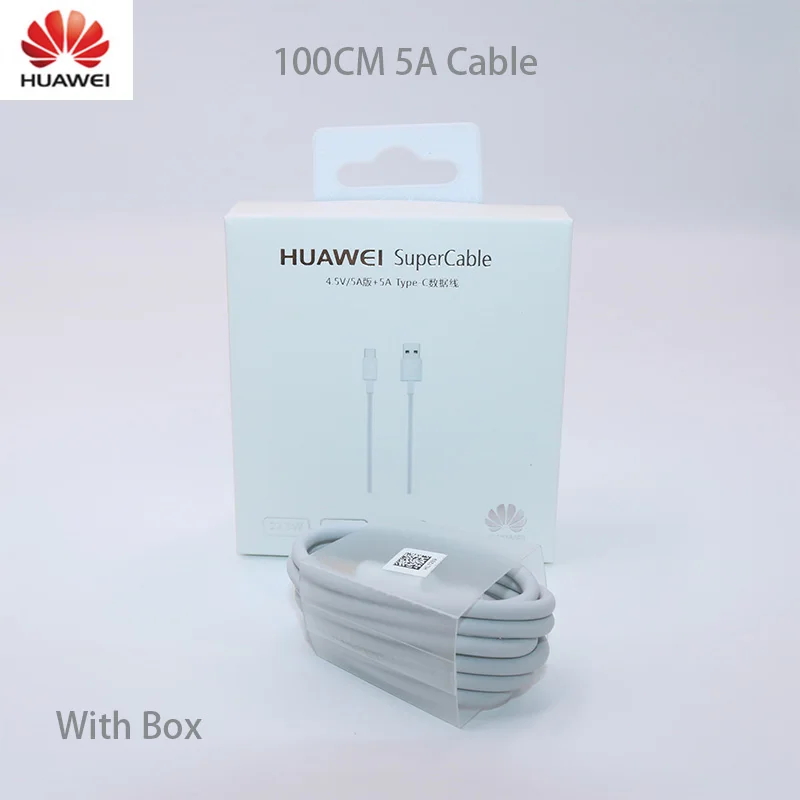100% Оригинальный зарядный кабель Huawei 5A 3 1 USB Type C для huawei MATE 9 10 20 Pro P9 P10 P20 Honor Note