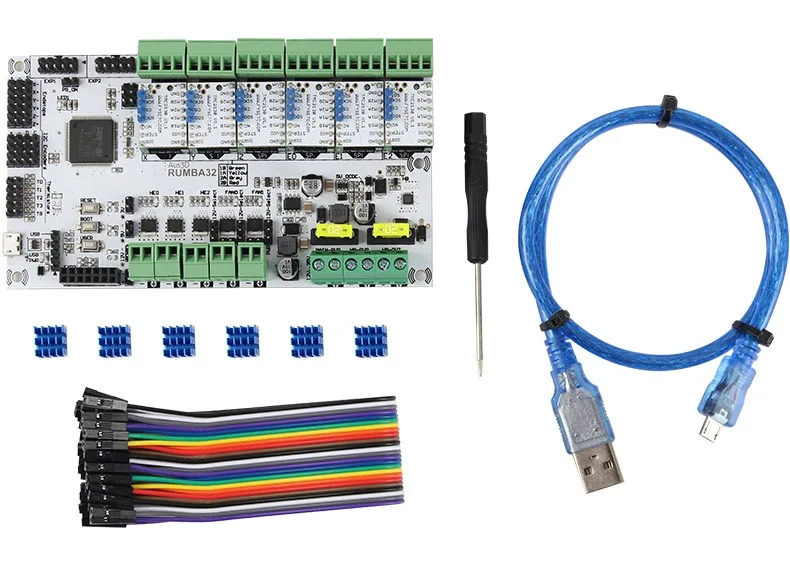 Placa de Impressora Placa-mãe + 6 Tmc2130 para Acessórios de Impressora Rumba Pces Módulo Driver V1.1 3d 32bit Rumba32 32 2 Computador e Escritório