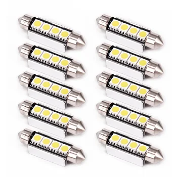 

5050 4-SMD Car LED Lights White Festoon Dome Map Replacement Parts DC 12V Kit