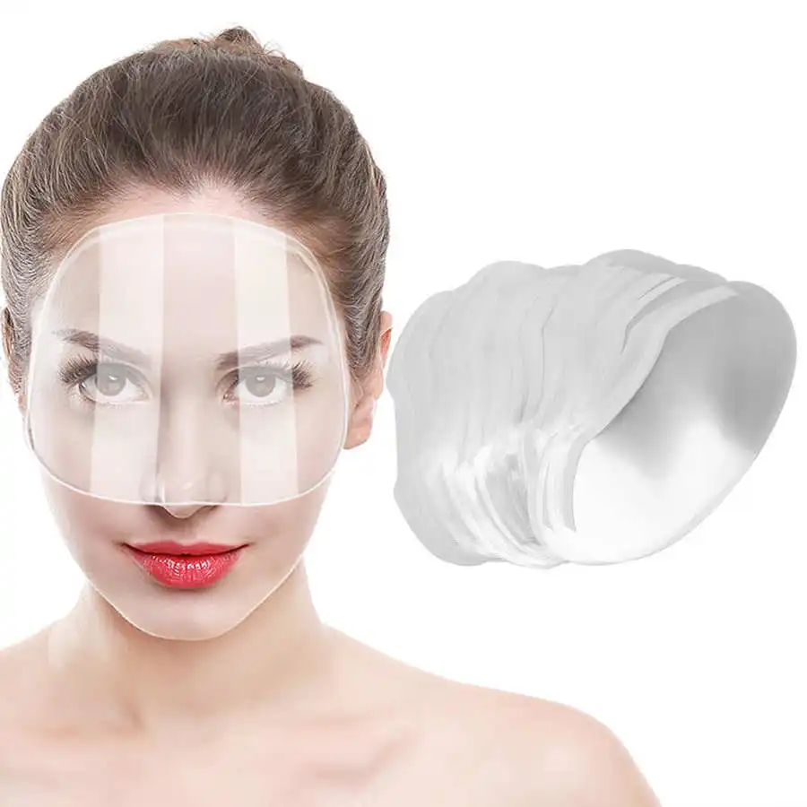100pcs Hair Barber Salon Hairdressing Dye Hairspray Shield Face Eyes Protect Disposable Styling Tool Kits | Красота и здоровье