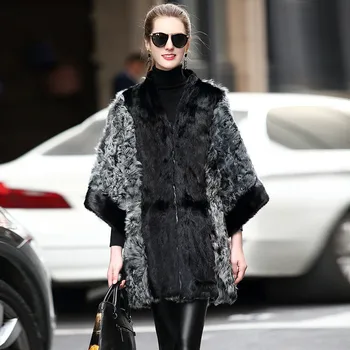 

Natural Women's Real Fur Coat Mink Fur Wool Jacket Winter Coat Women Clothes 2020 Korean Vintage Double-faced Fur Tops ZT4050