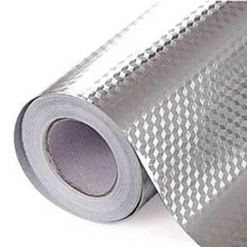 

Aluminum Foil Kitchen Oil-Proof Stickers Waterproof Moisture-Proof Self-Adhesive Kitchen Cabinet Pad Paper Wallpaper