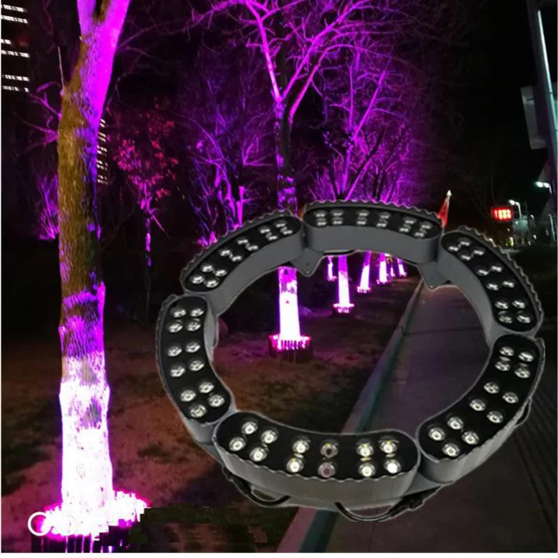 Led Hugging Tree Light Hoop Hugging Post Light Round Rgb Shooting Tree Lamp Waterproof Hugging Hoop Around Tree Lighting 6w 12w waterproof led navigation light boat stern anchor light all around 360 degree white light for marine yacht boat acceessories 12v