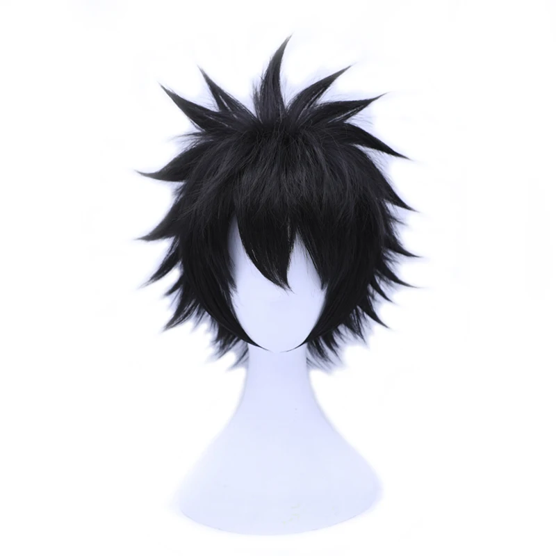 

Anime My Hero Academia Kamijou Touma Dabi Wig Cosplay Costume Boku no Hero Academia Short Black Carnival Party Wigs
