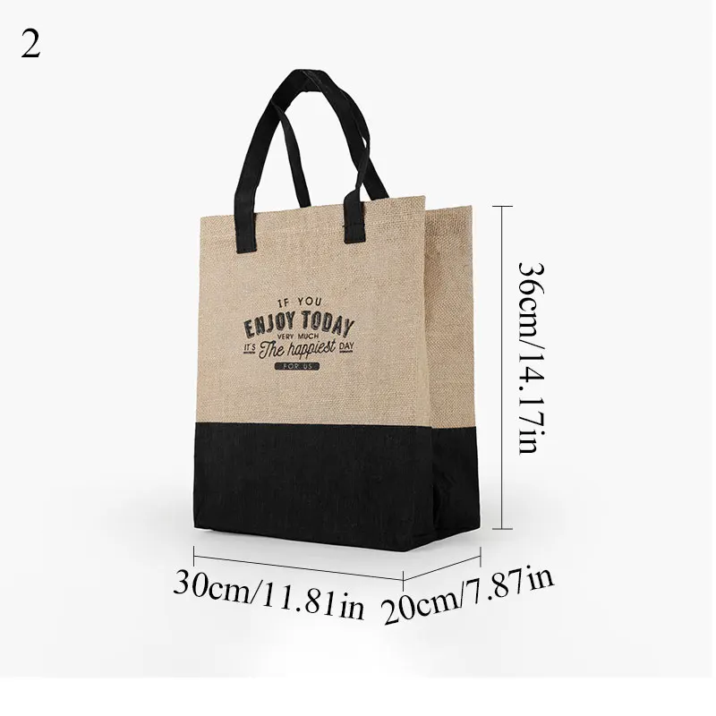 2 Women Linen Luxury Tote Large Capacity Female Casual Shoulder Bag Lady Daily Handbag Fresh Beach Shopping Bag - Цвет: 2