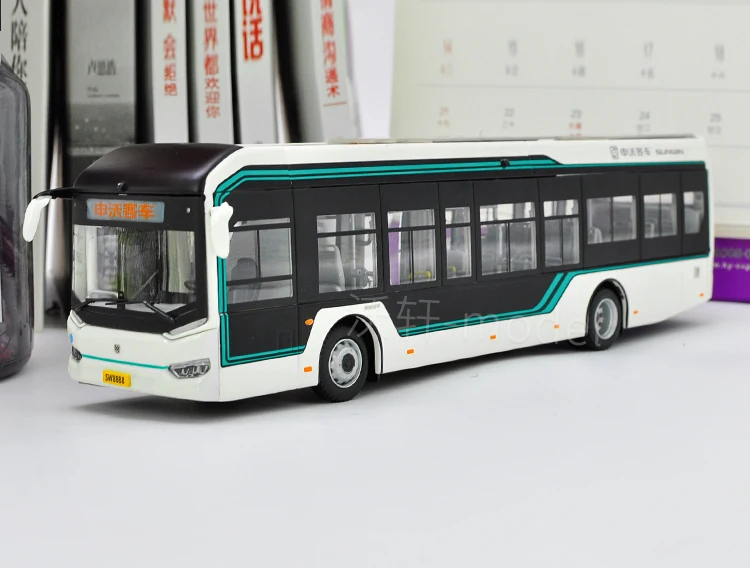 1:50 литье под давлением модель для SunWin автобуса 9 серии Шанхай автобус сплав игрушка миниатюрная коллекция подарки